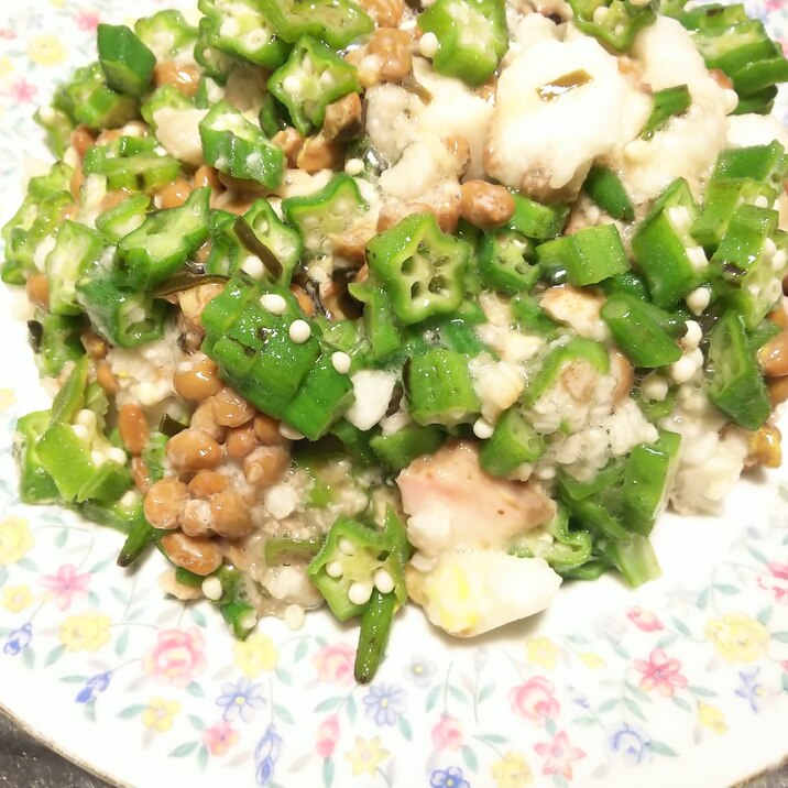 4種類のネバネバ☆オクラスター☆で無敵料理!!